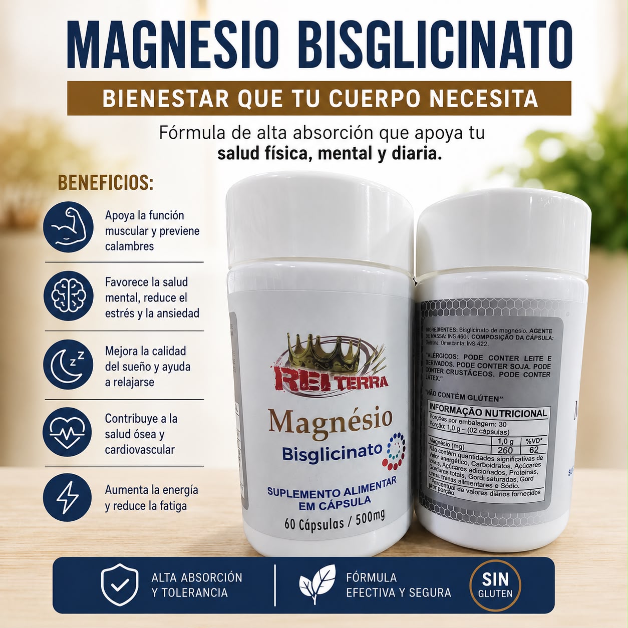 Bisglicinato de Magnesio