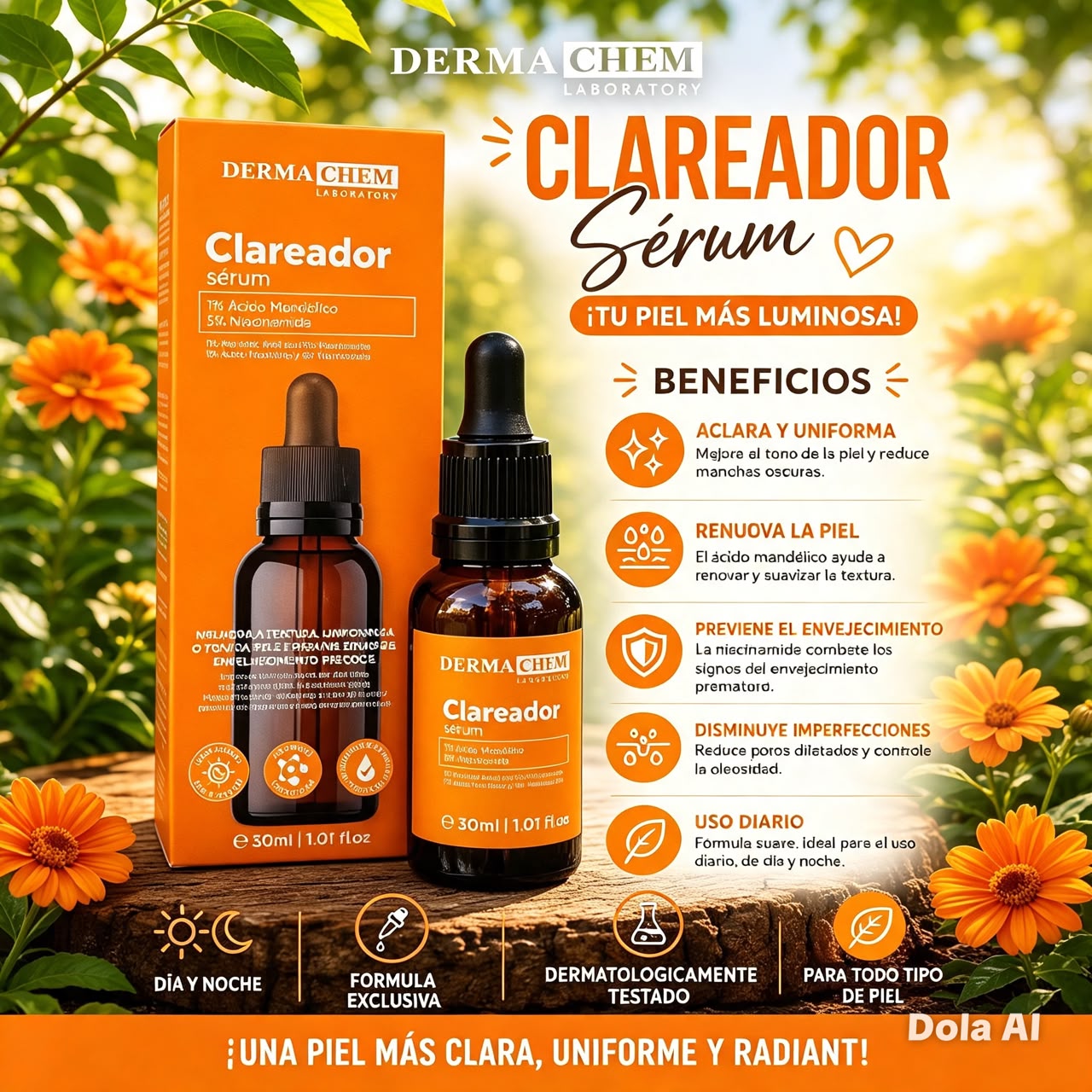 Clareador serum de Dermachem