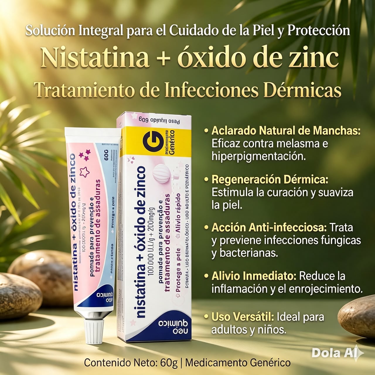 Nistatina en crema